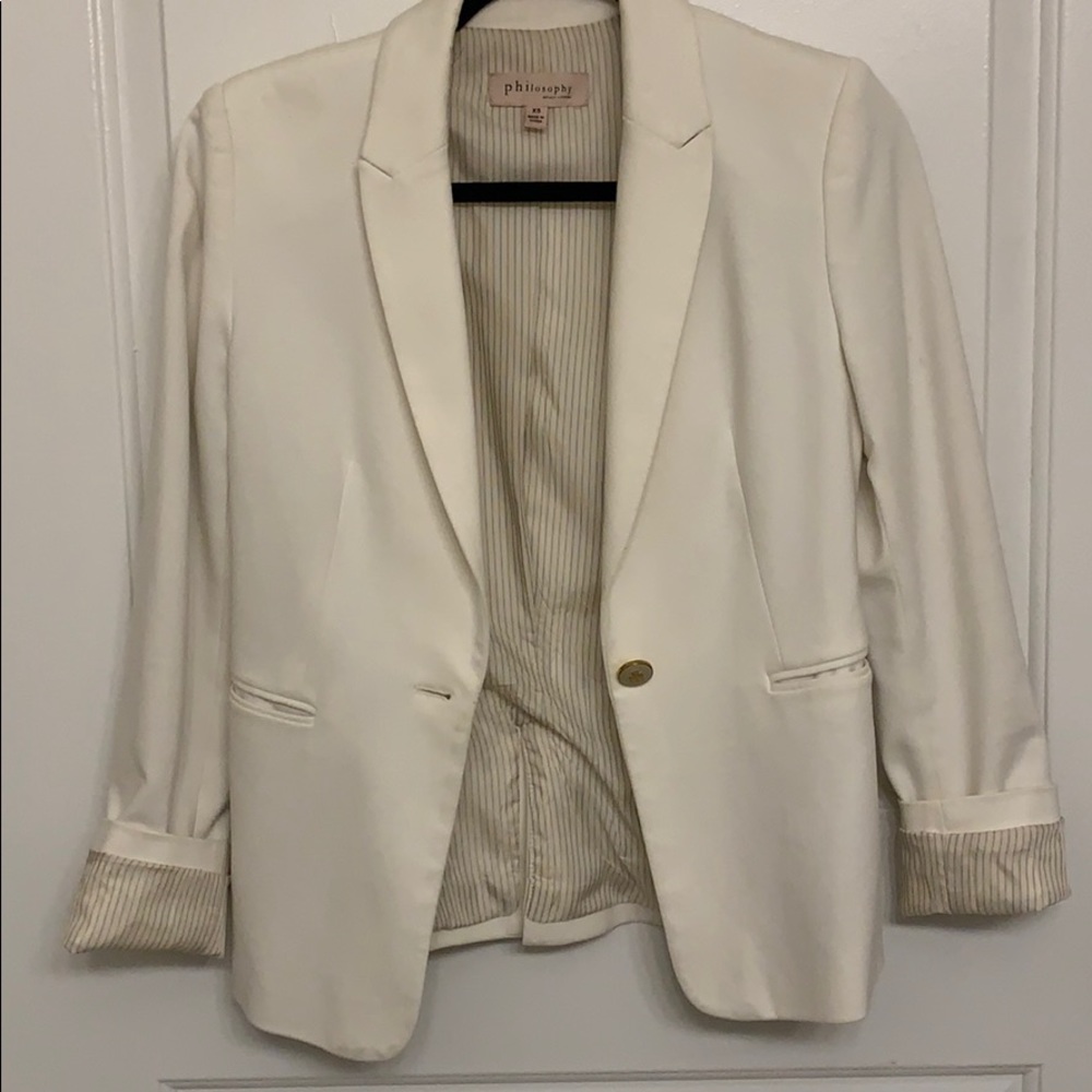 Philosophy Creme Blazer